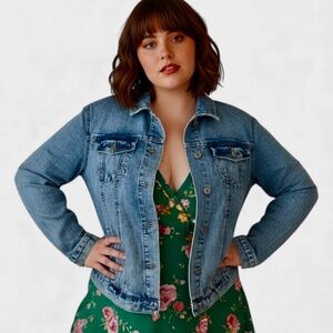 LOFT Plus‎ Trucker Denim Jacket – Size 20